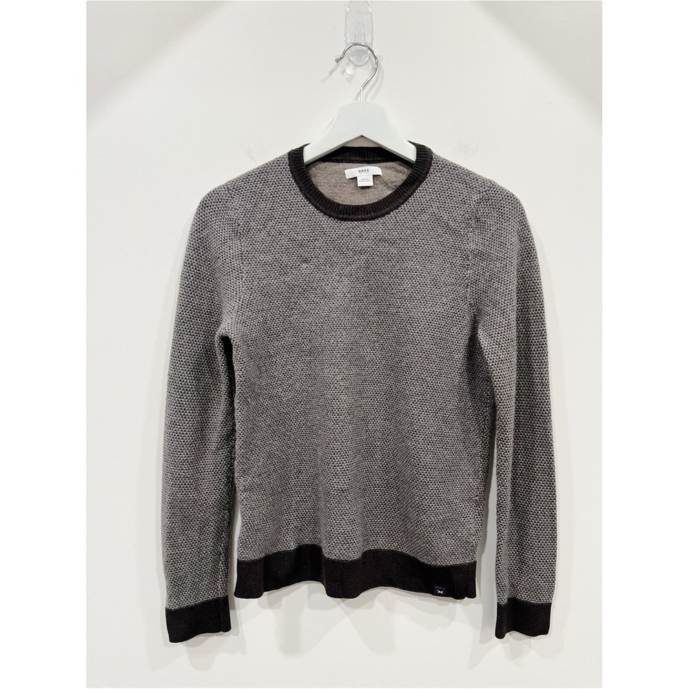 Brax Feel Good Men's Style Rick 100% Virgin Wool Crewneck Sweater Gray XS
